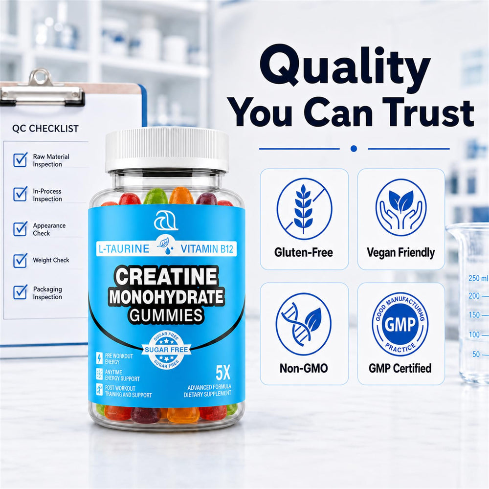 DRZIHOOCH etiqueta con ingredientes resaltando creatina y L-taurina de calidad