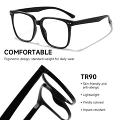 DTIUGUTAE gafas en uso delante de ordenador, reduce fatiga visual