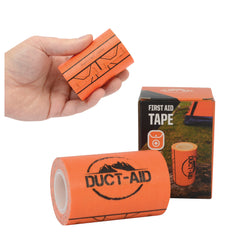 Duct-Aid vista frontal del botiquín compacto, fácil de localizar y transportar