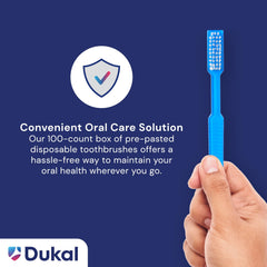 Dukal Fast Brush paquete individual abierto, higiene garantizada y fácil transporte