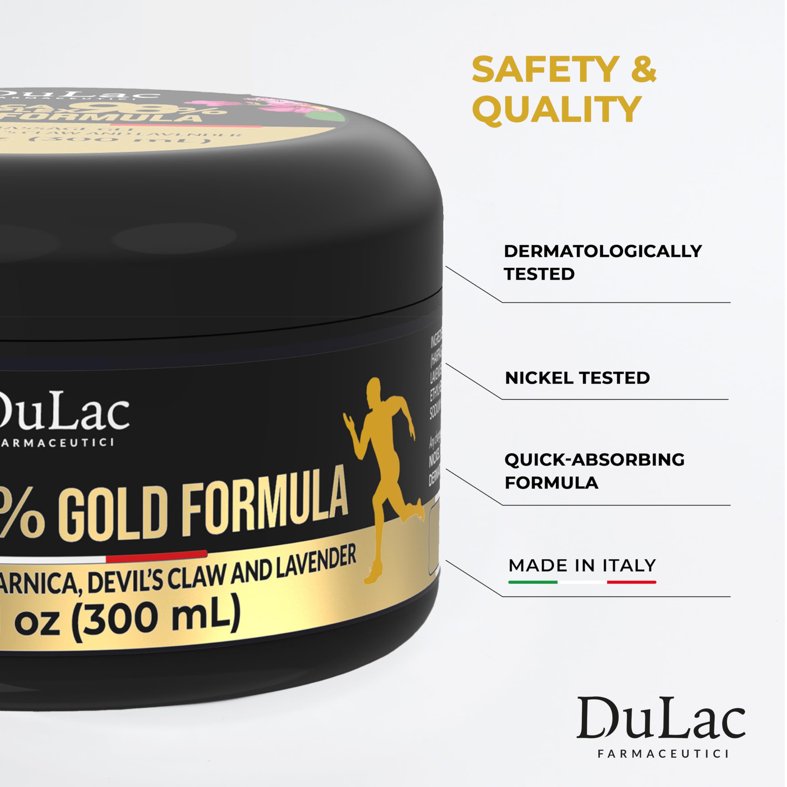 DULÀC aplicación de gel durante masaje mejora deslizamiento