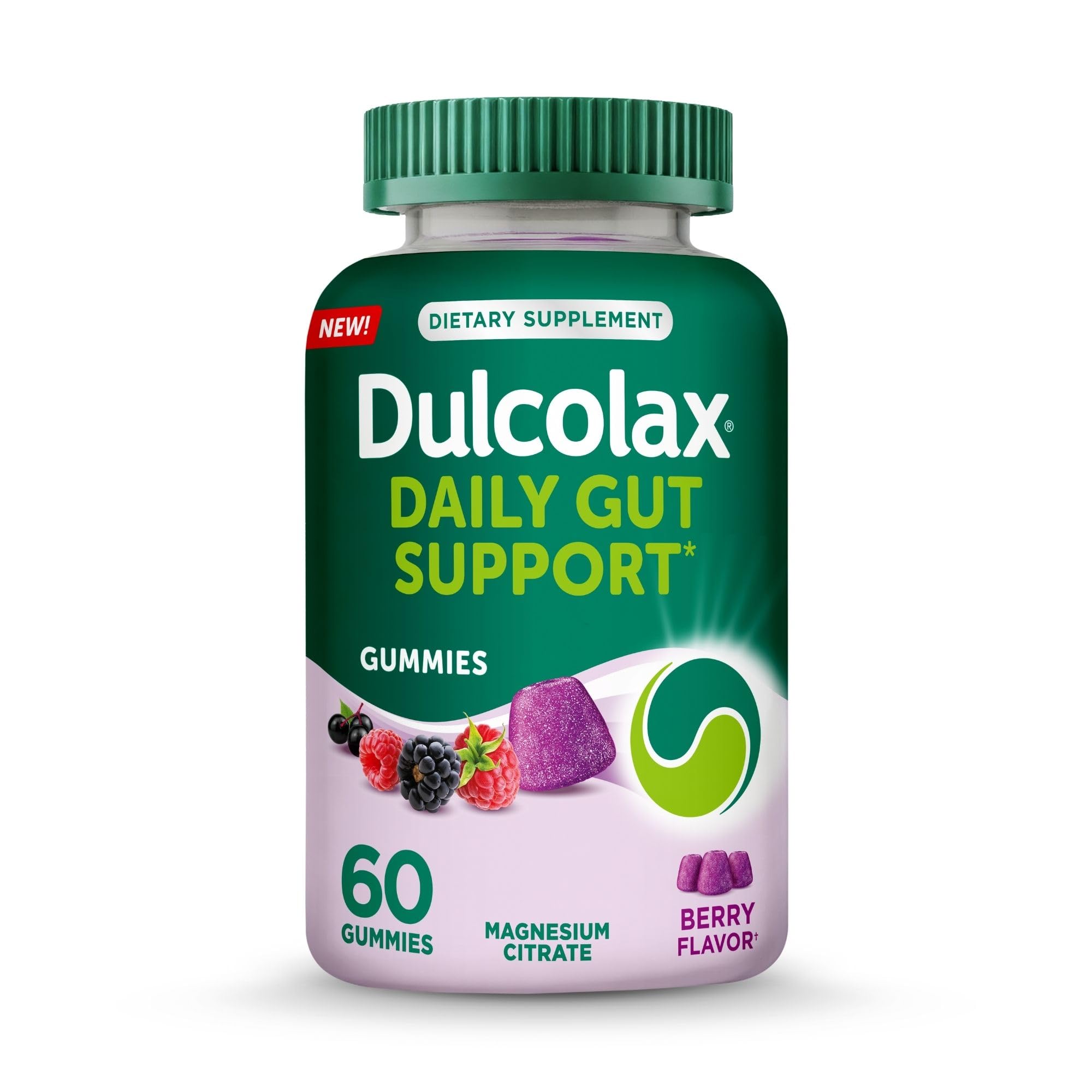 Dulcolax frasco frontal berry mostrando formato y cantidad, conveniencia diaria