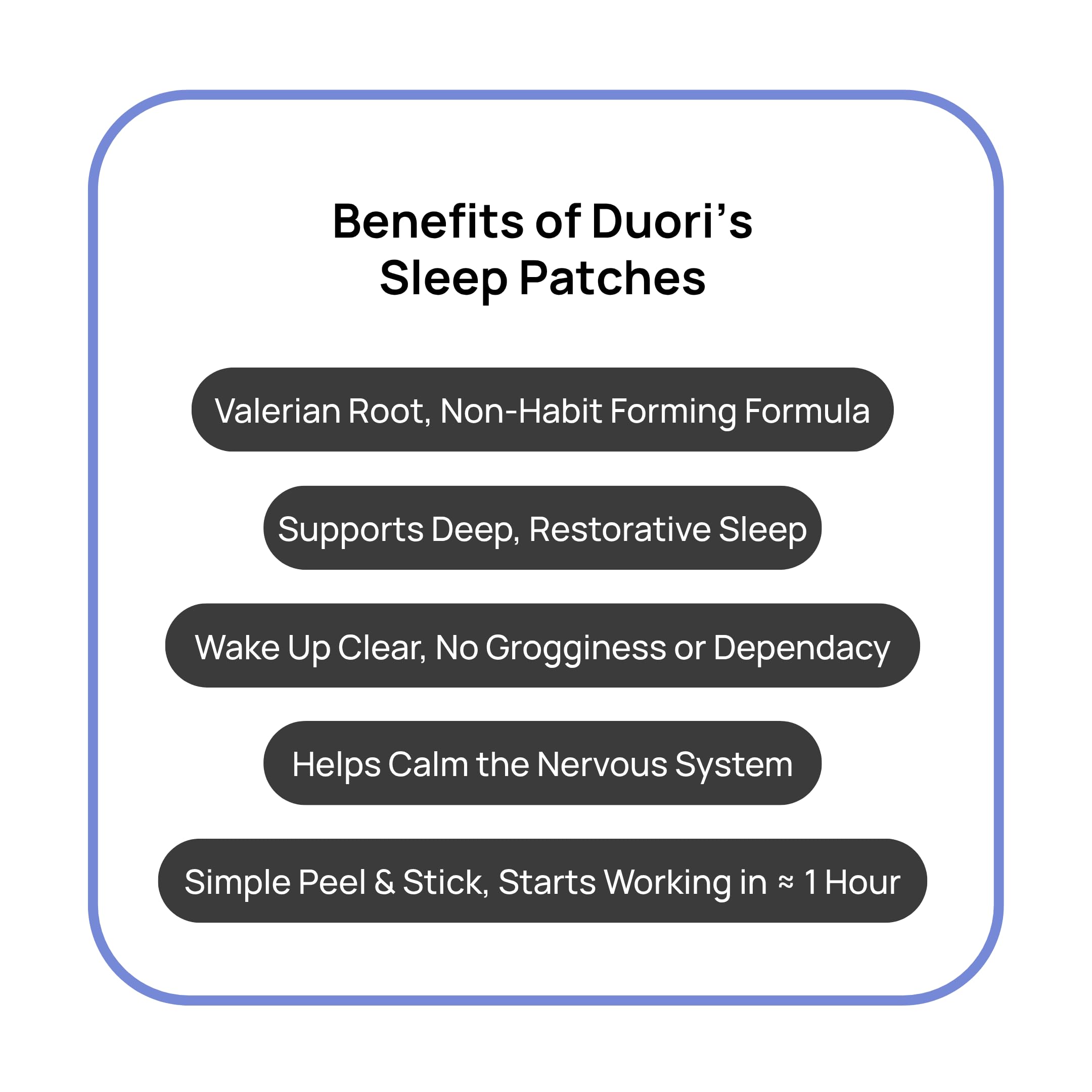DUORI Sleep Patches 5-HTP: apoyo para relajación y tranquilidad nocturna