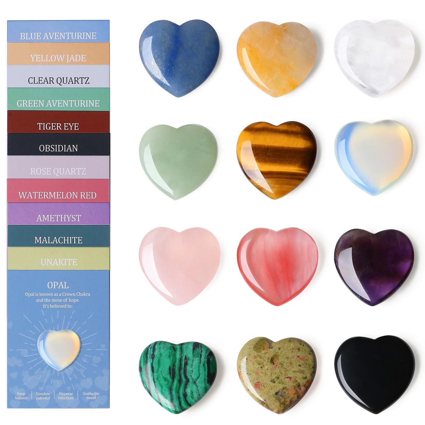 DUQGUHO caja presentación con 12 corazones, ideal para regalar