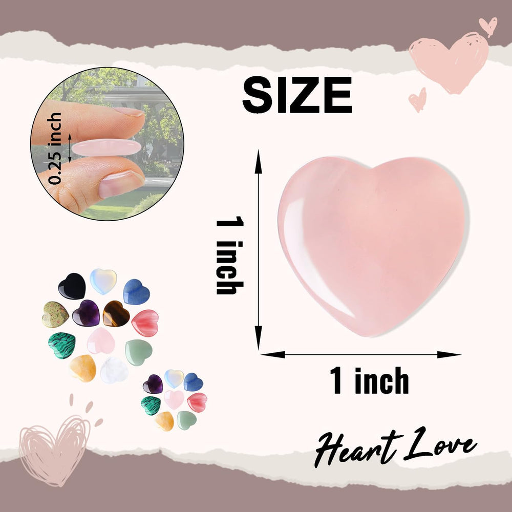 DUQGUHO manos sosteniendo corazones para mostrar tamaño práctico