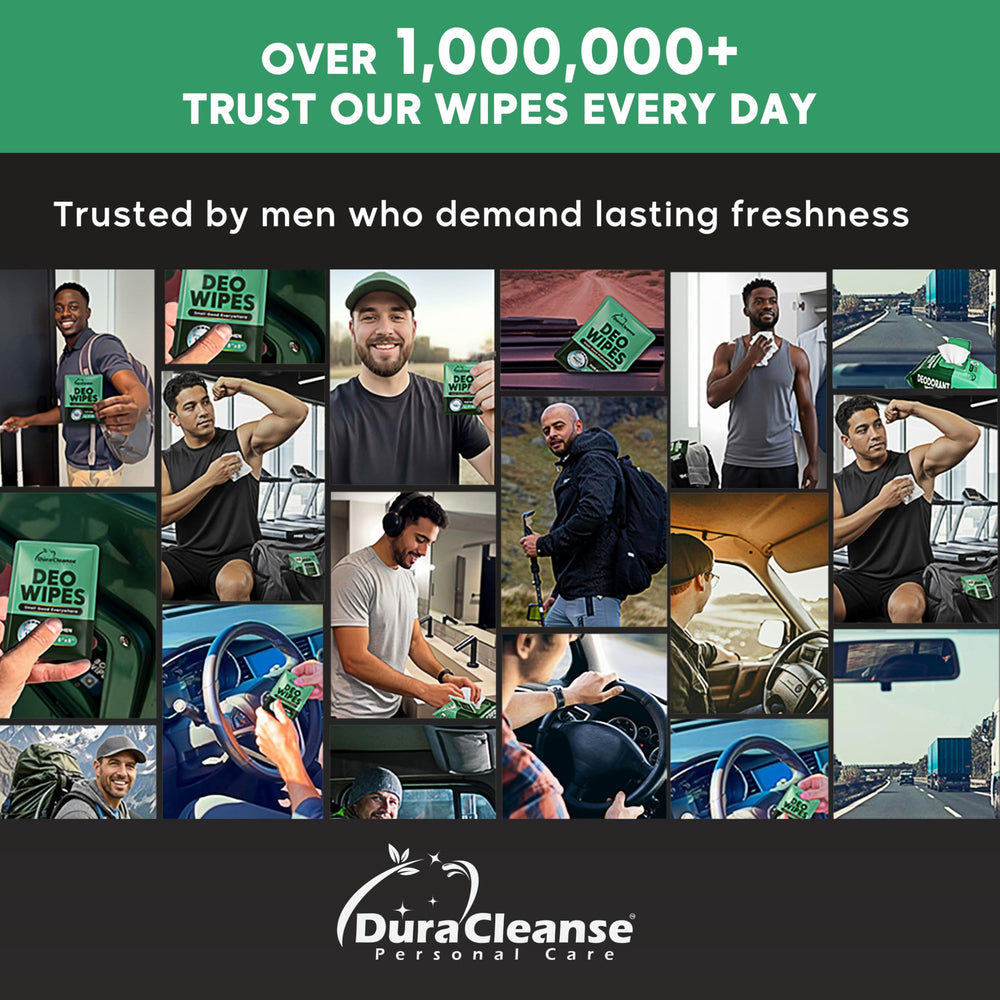 Dura Cleanse paquete individual de viaje listo para bolsillo, ideal para frescura inmediata