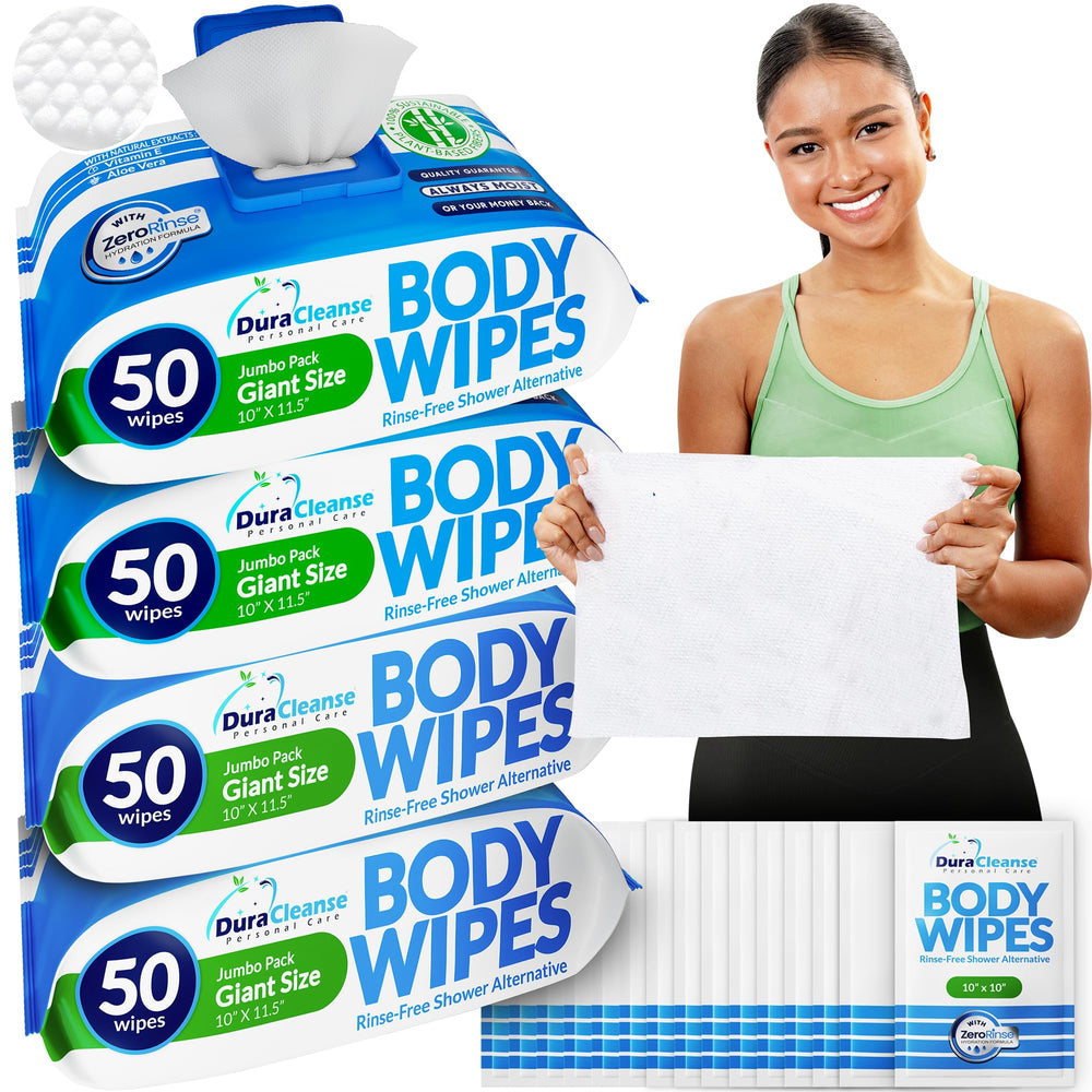 Dura Cleanse paquete frontal mostrando cantidad y etiquetado, conveniencia inmediata