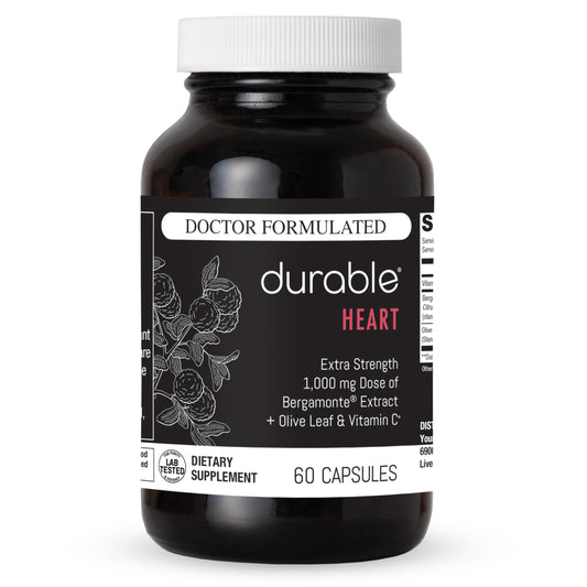 Durable Heart frente del envase mostrando la marca y beneficios