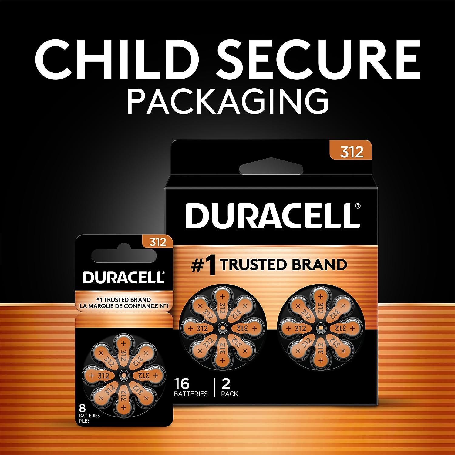 Duracell etiqueta que indica garantía de 4 años en almacenamiento como seguridad