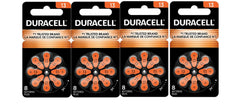 Duracell paquete frontal de 32 pilas 13 naranja mostrando empaque práctico y confianza