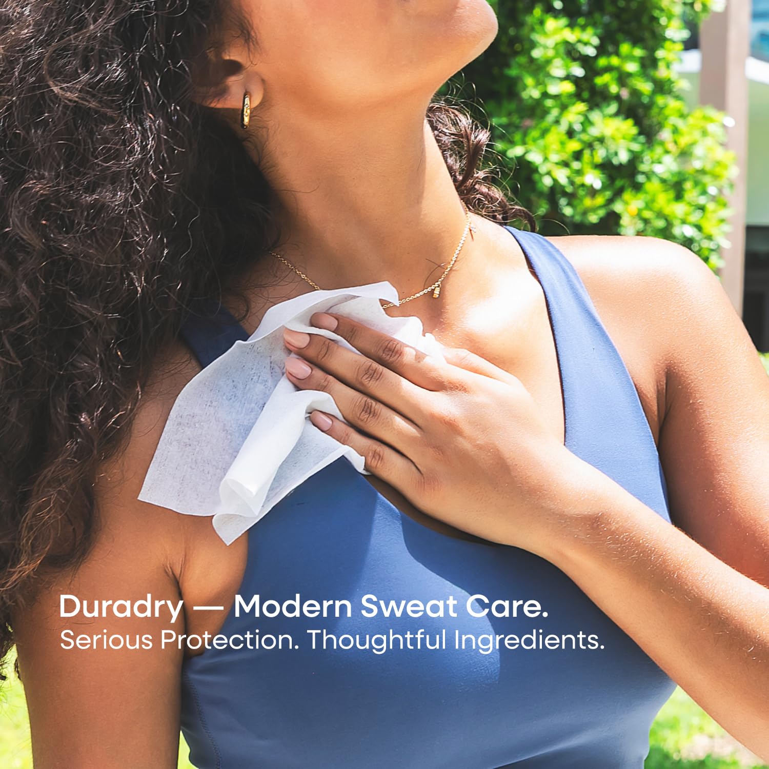 Duradry etiqueta con ingredientes naturales, confianza en fórmula