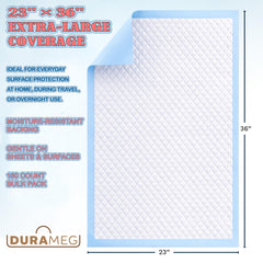 Durameg almohadilla desplegada 23x36 con cobertura amplia