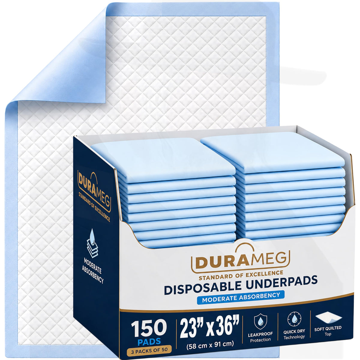 Durameg empaque frontal 150 unidades para uso prolongado