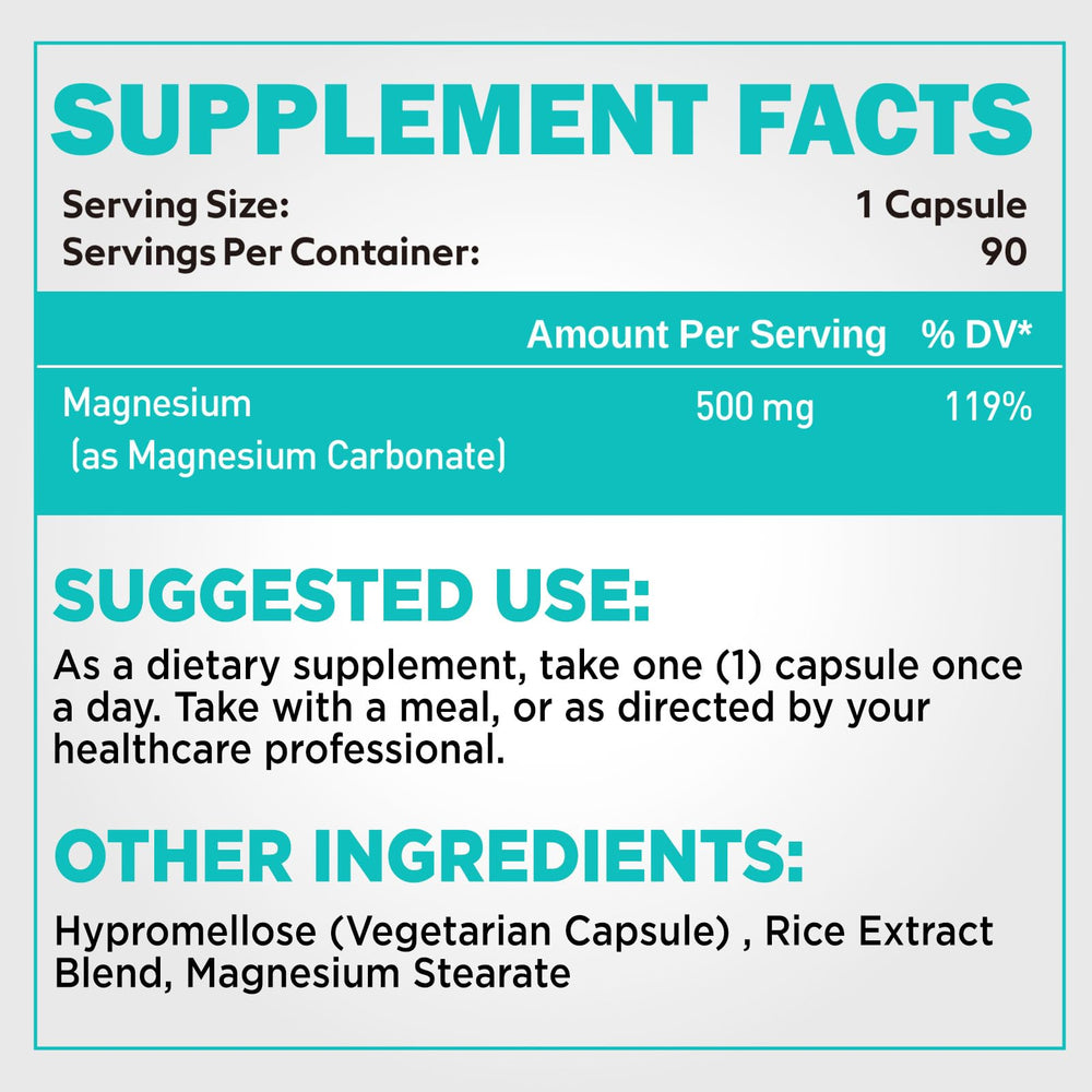 duwhot etiqueta de ingredientes con énfasis en 500 mg por cápsula