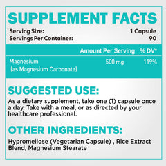 duwhot etiqueta de ingredientes con énfasis en 500 mg por cápsula
