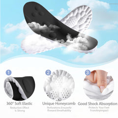 DWTWLE plantilla puesta en zapato demostrando confort inmediato