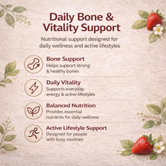 DXWXH ingredientes clave espirulina ashwagandha vitaminas mostrando balance nutricional