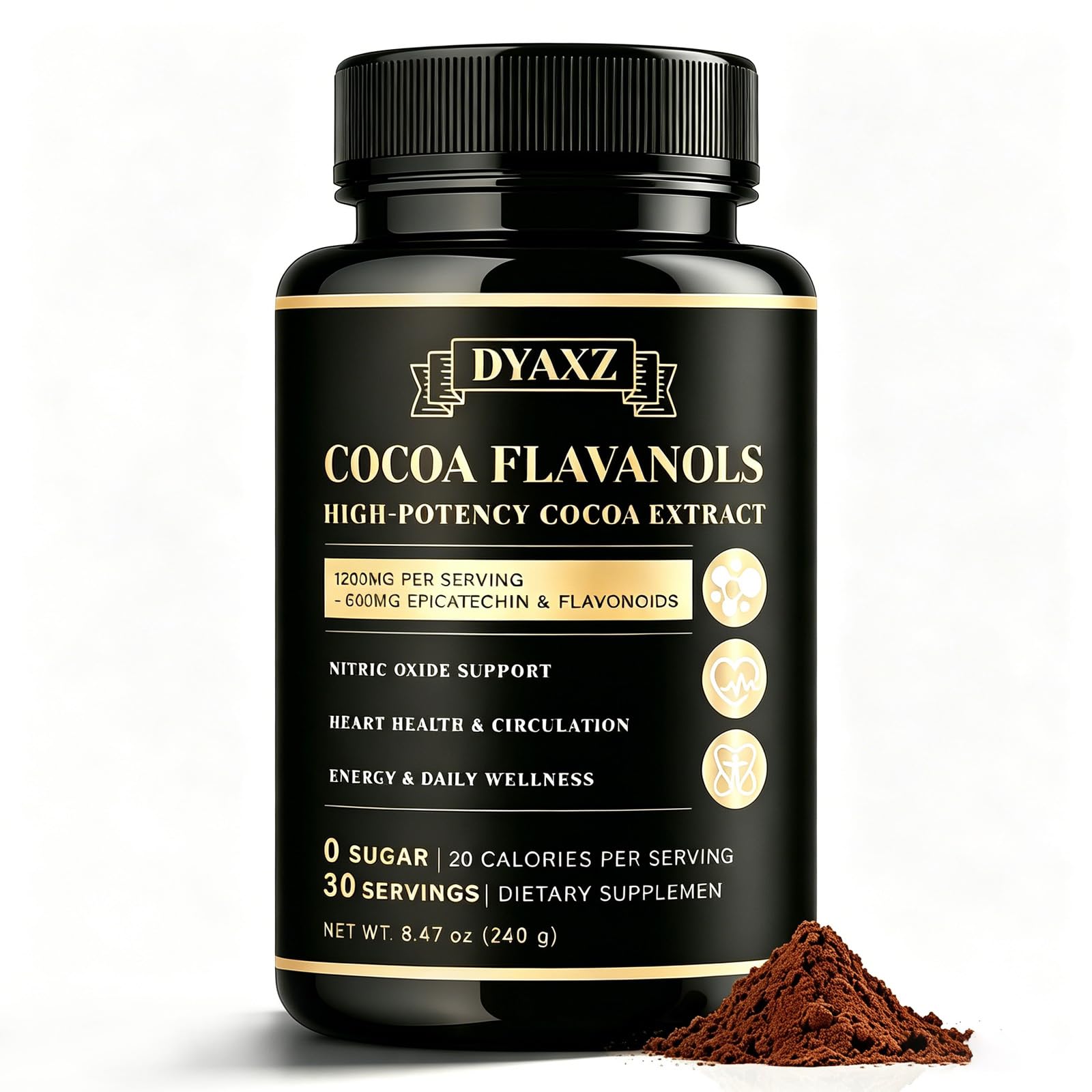 DYAXZ polvo cacao textura fina sin grumos para mezclas suaves