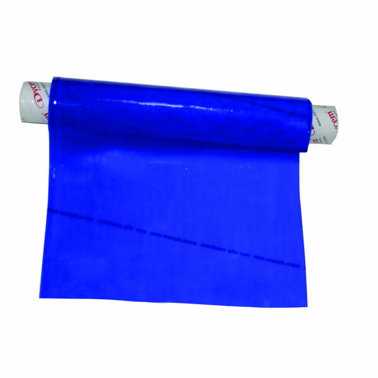 Dycem rollo frontal mostrando color azul y tamaño, mejora la estabilidad