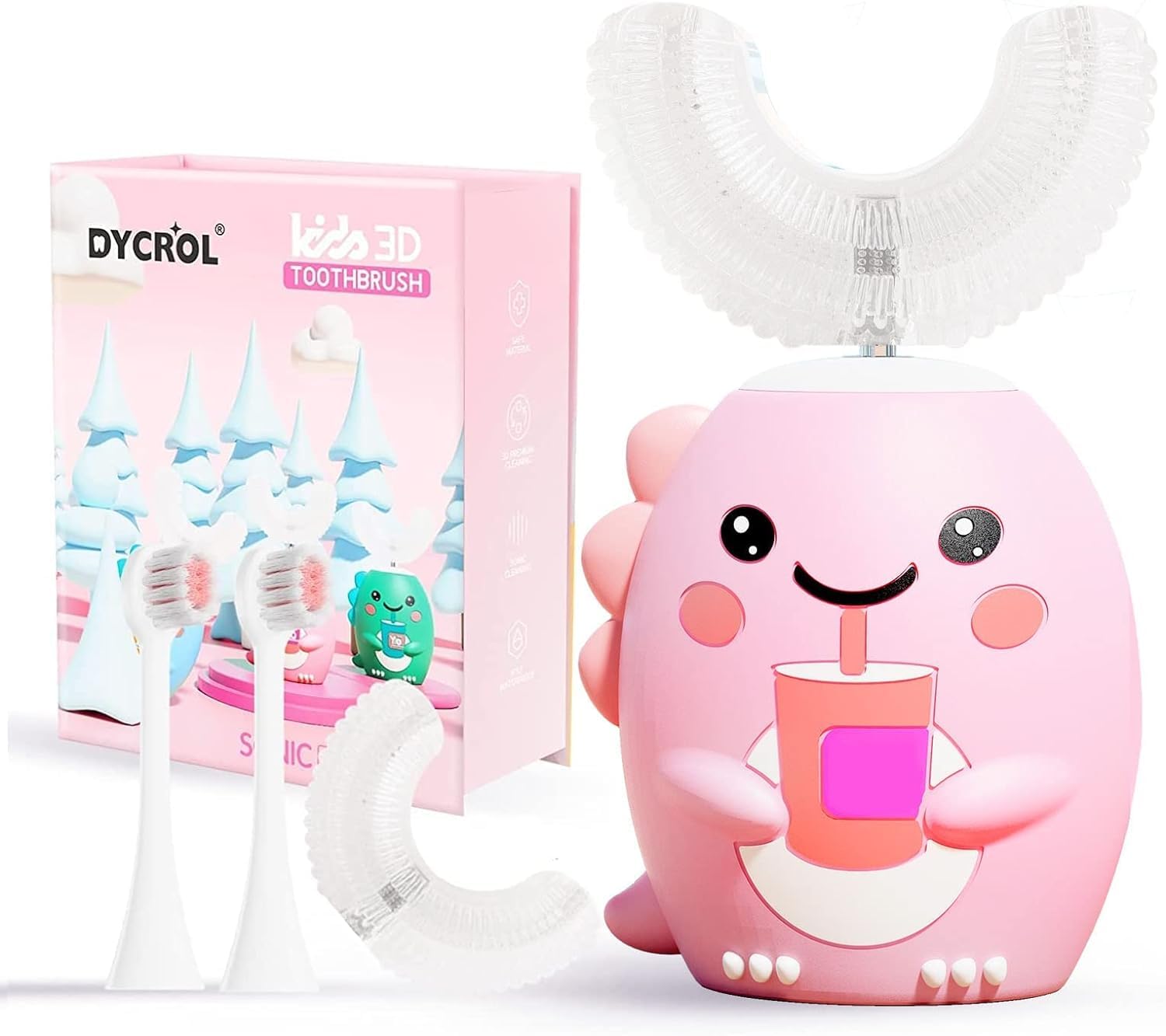 DYCROL frontal del empaque con diseño dinosaurio que atrae niños