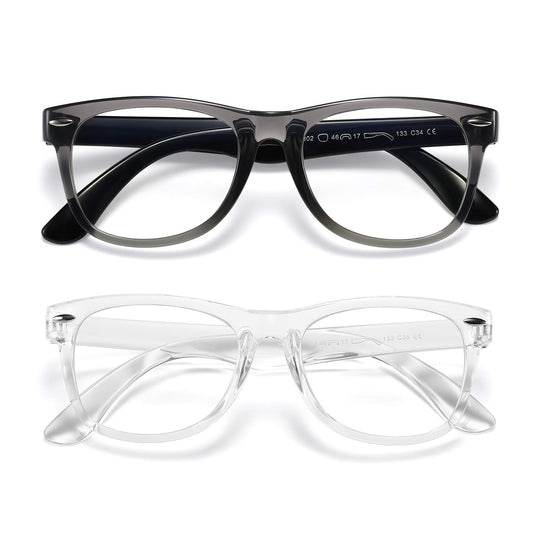 DYLB vista frontal de las gafas infantiles, diseño atractivo y cómodo