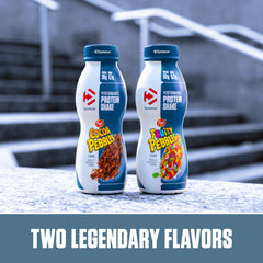 Dymatize batido en ambiente de gimnasio como snack rápido y nutritivo