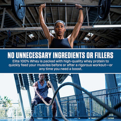 Dymatize ingredientes y péptidos resaltando proteína de alta calidad