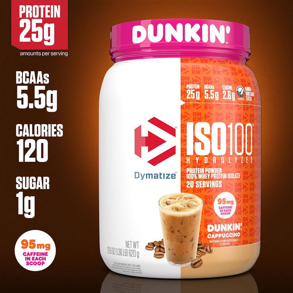 Dymatize batido en vaso listo para beber, aporta recuperación y energía