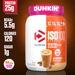 Dymatize batido en vaso listo para beber, aporta recuperación y energía