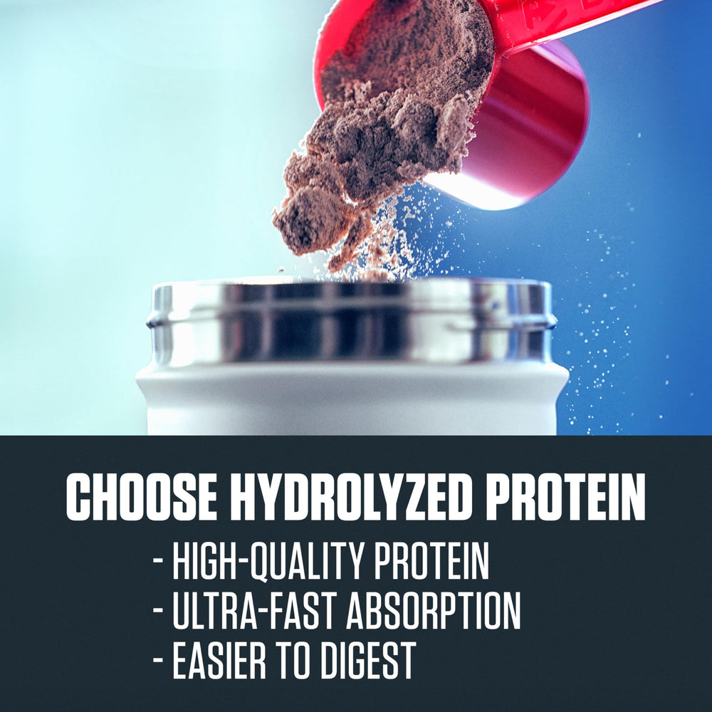 Dymatize etiqueta con información nutricional y beneficios de pureza