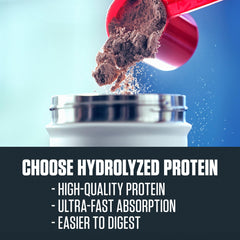 Dymatize etiqueta con información nutricional y beneficios de pureza