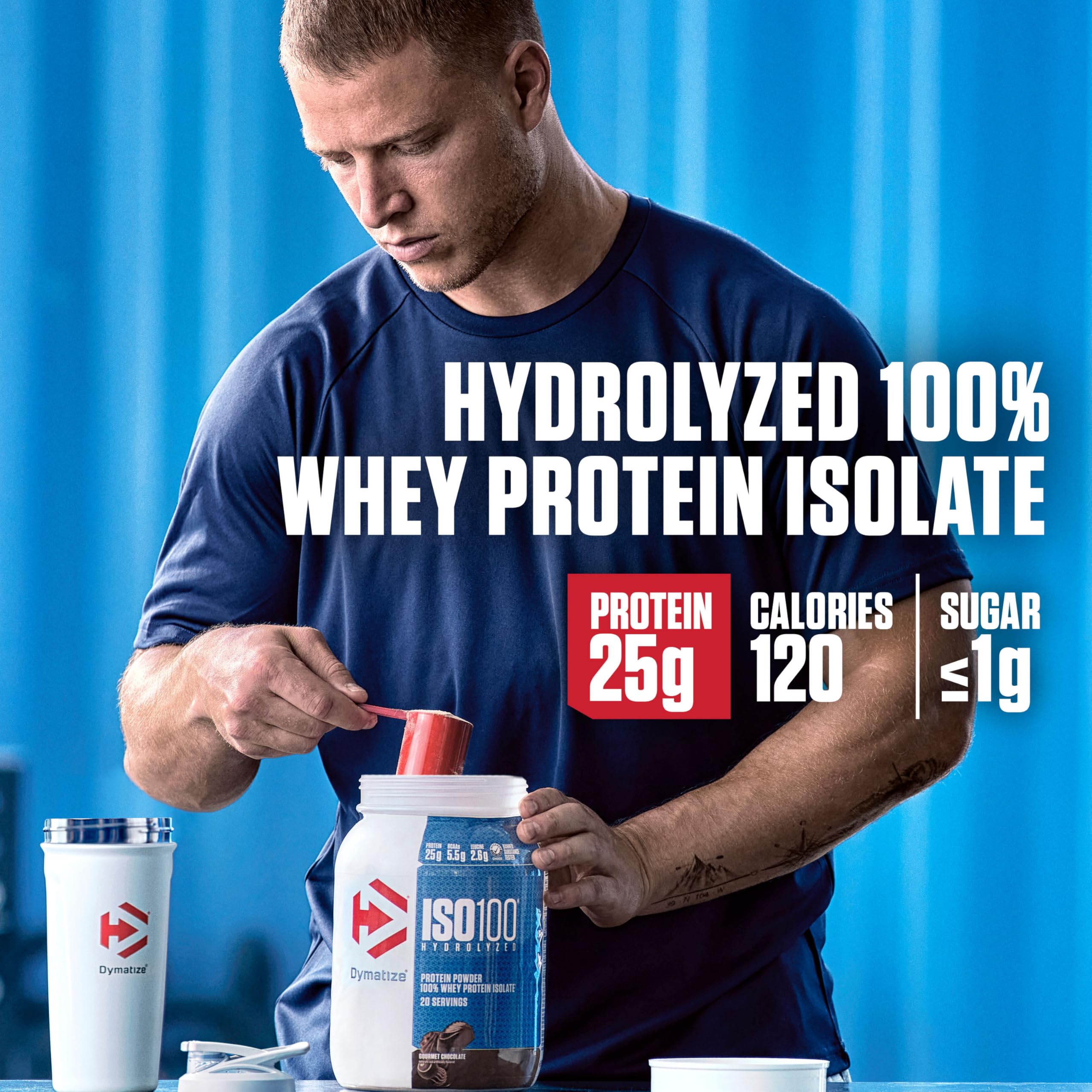 Dymatize polvo textura fina que facilita mezcla rápida y absorción