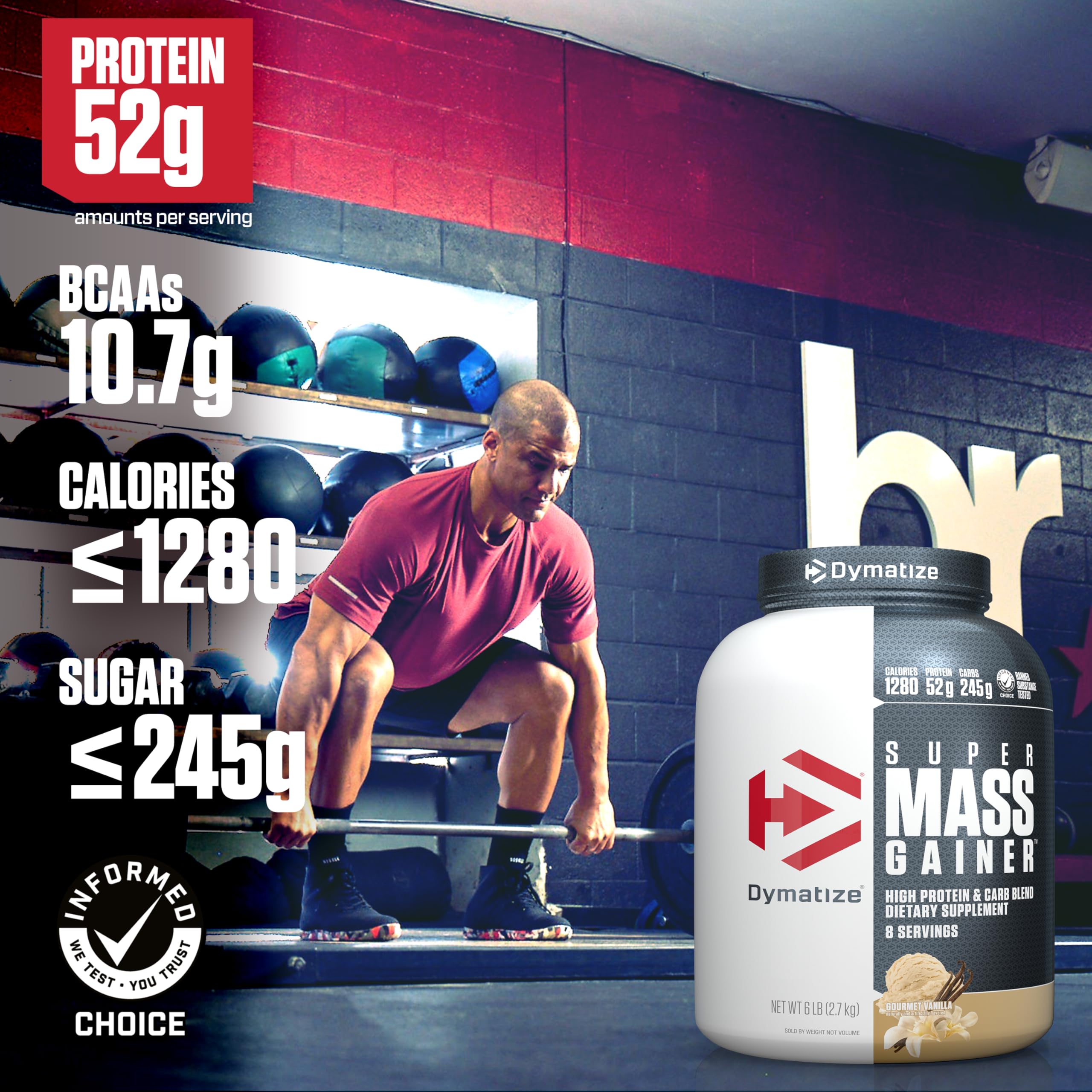 Dymatize batido preparado en vaso listo para consumir tras entreno