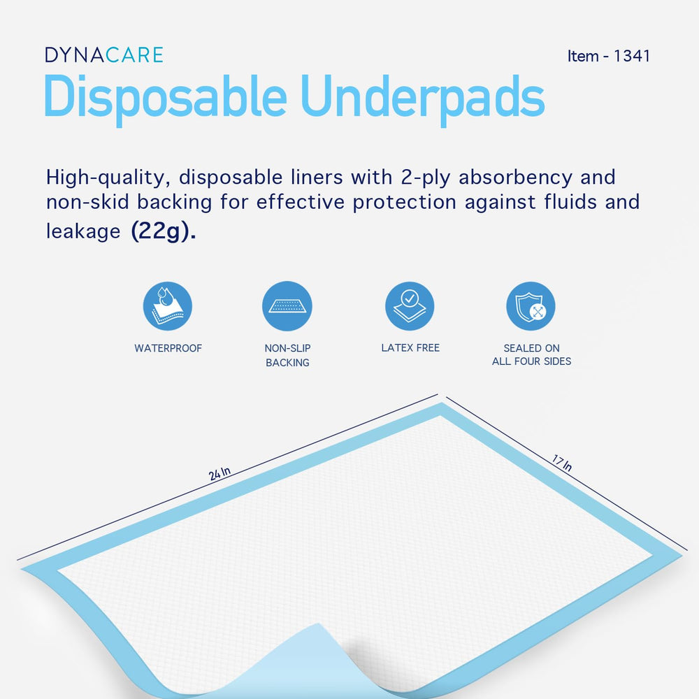 Dynarex primer plano del núcleo absorbente que retiene líquidos eficientemente