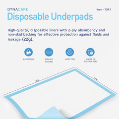 Dynarex primer plano del núcleo absorbente que retiene líquidos eficientemente