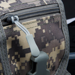DYZD detalle de etiqueta y cordón de nylon mostrando resistencia y durabilidad