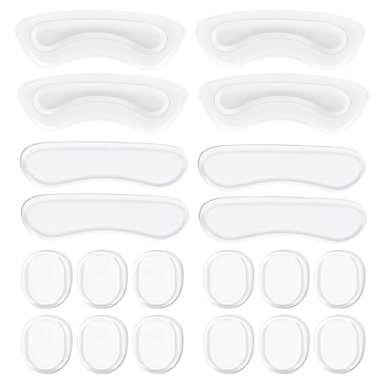 EACOZY paquete frontal mostrando almohadillas adhesivas y beneficios de confort