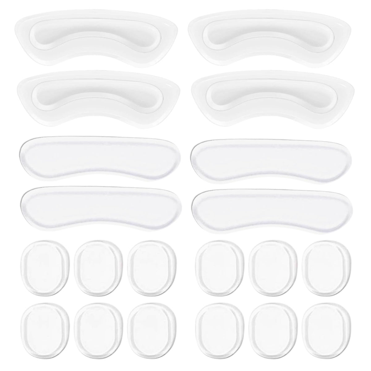 EACOZY paquete frontal mostrando almohadillas adhesivas y beneficios de confort