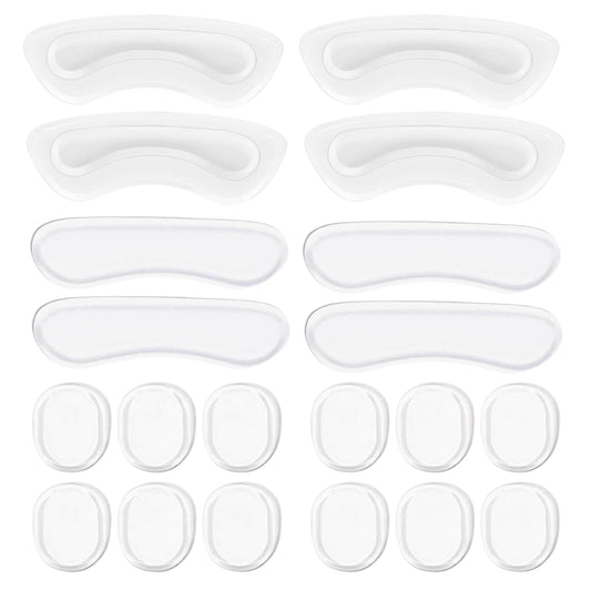 EACOZY paquete frontal mostrando almohadillas adhesivas y beneficios de confort