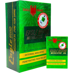 Eagle Brand frasco frontal verde mostrando etiqueta y tapa segura útil para llevar
