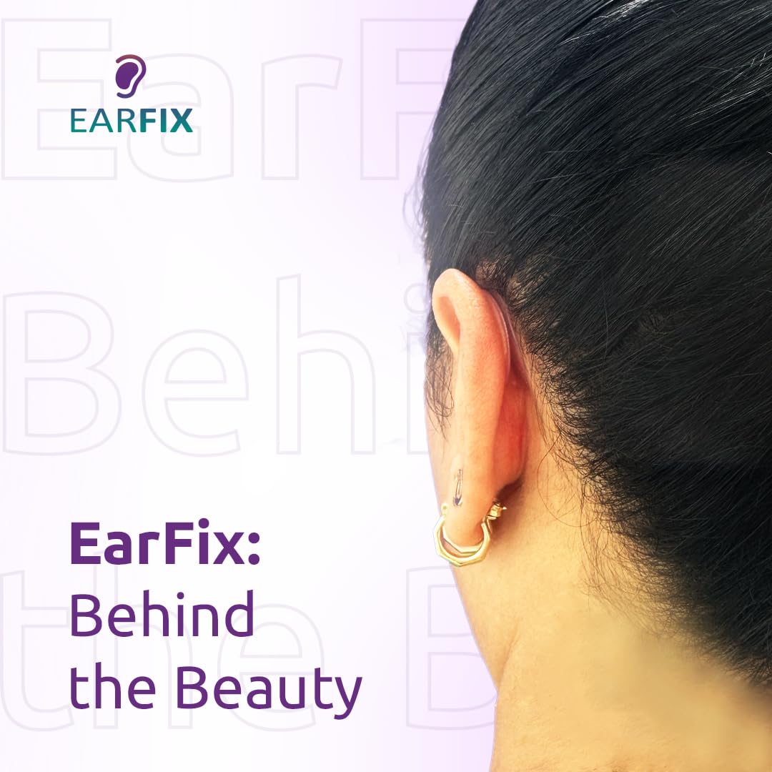 EarFix en uso con peinado recogido para aspecto natural