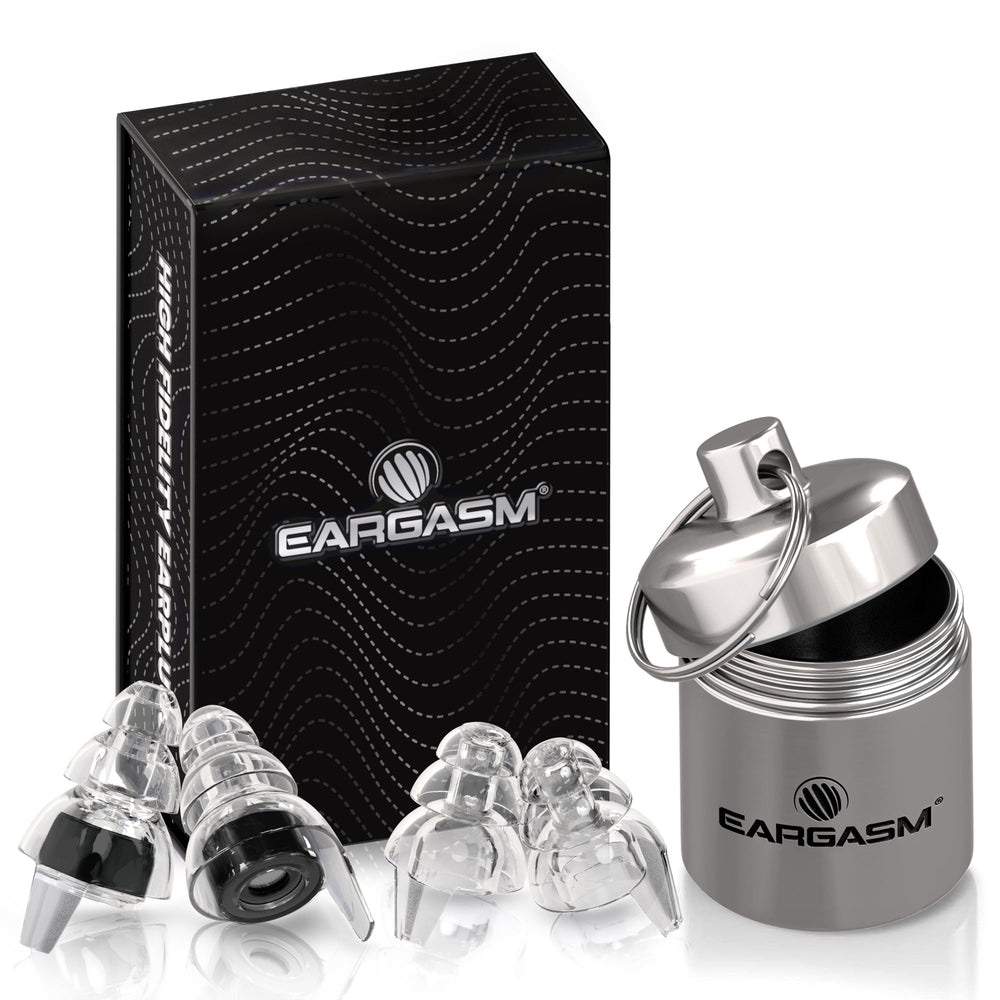 Eargasm filtro acústico negro en primer plano, preserva claridad musical
