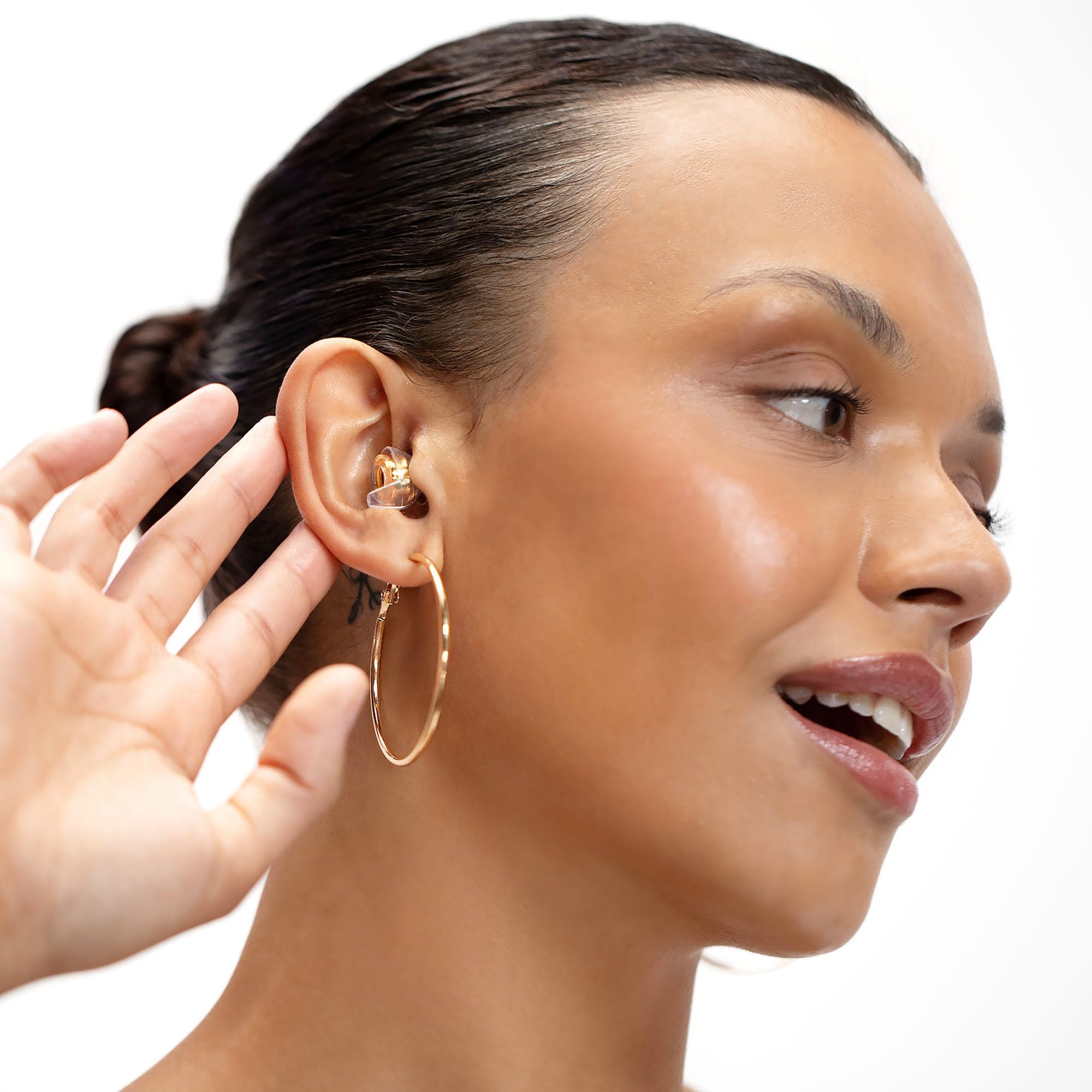 Eargasm High Fidelity Gold textura de silicona hipoalergénica para cómodo ajuste