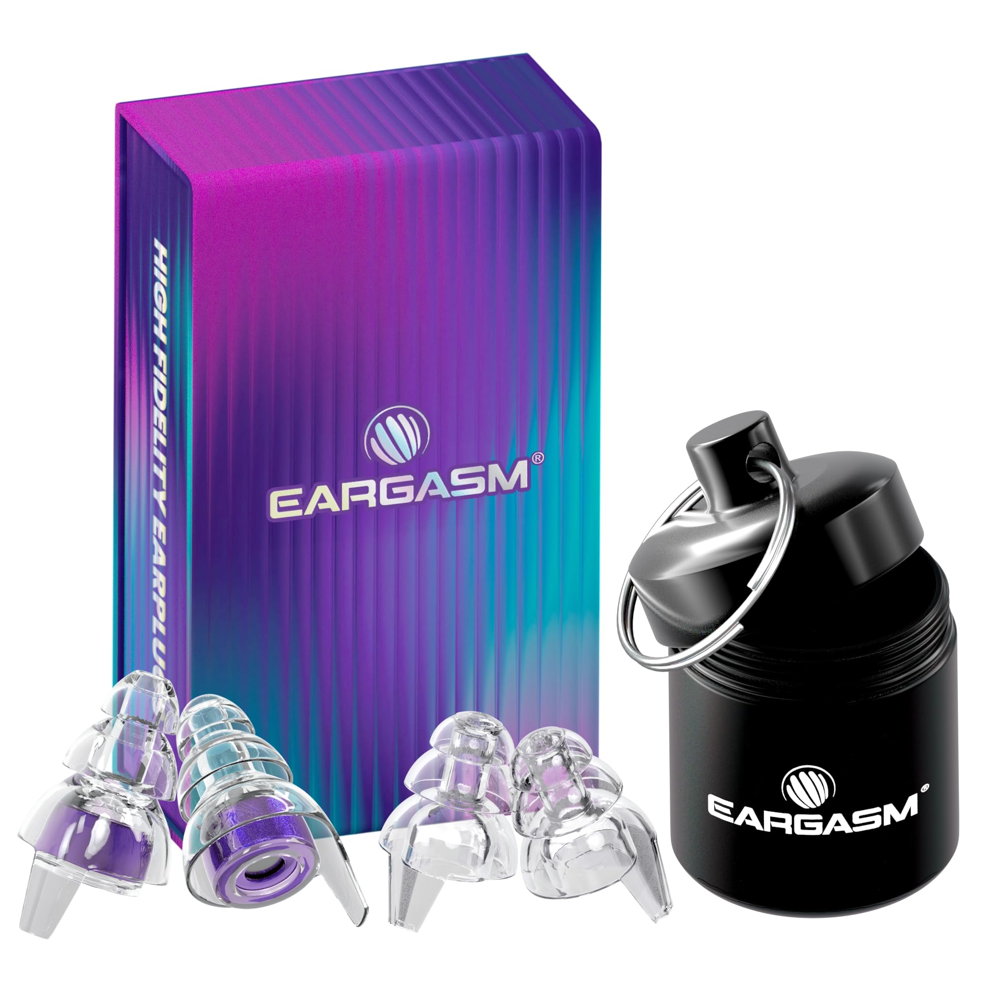 Eargasm filtro acústico en primer plano que preserva claridad de sonido