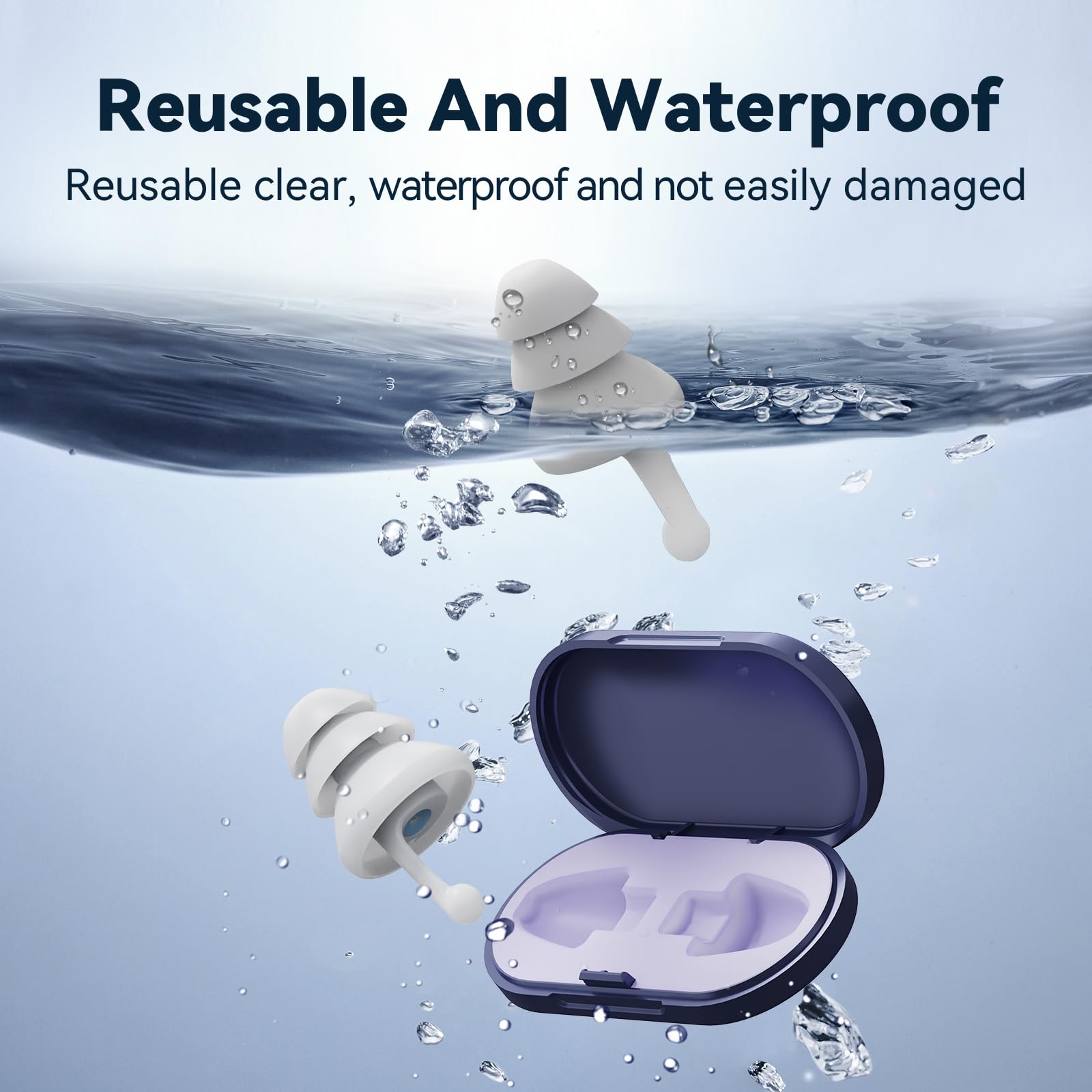 earhope estuche portátil abierto para almacenamiento higiénico y viaje