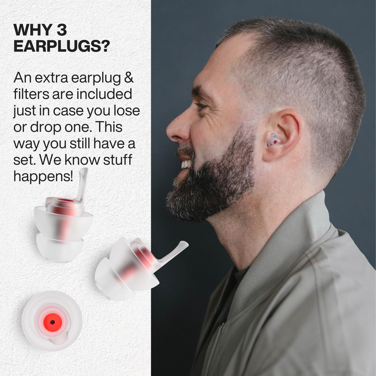 EarPeace comparación de tallas small y medium para mejor ajuste