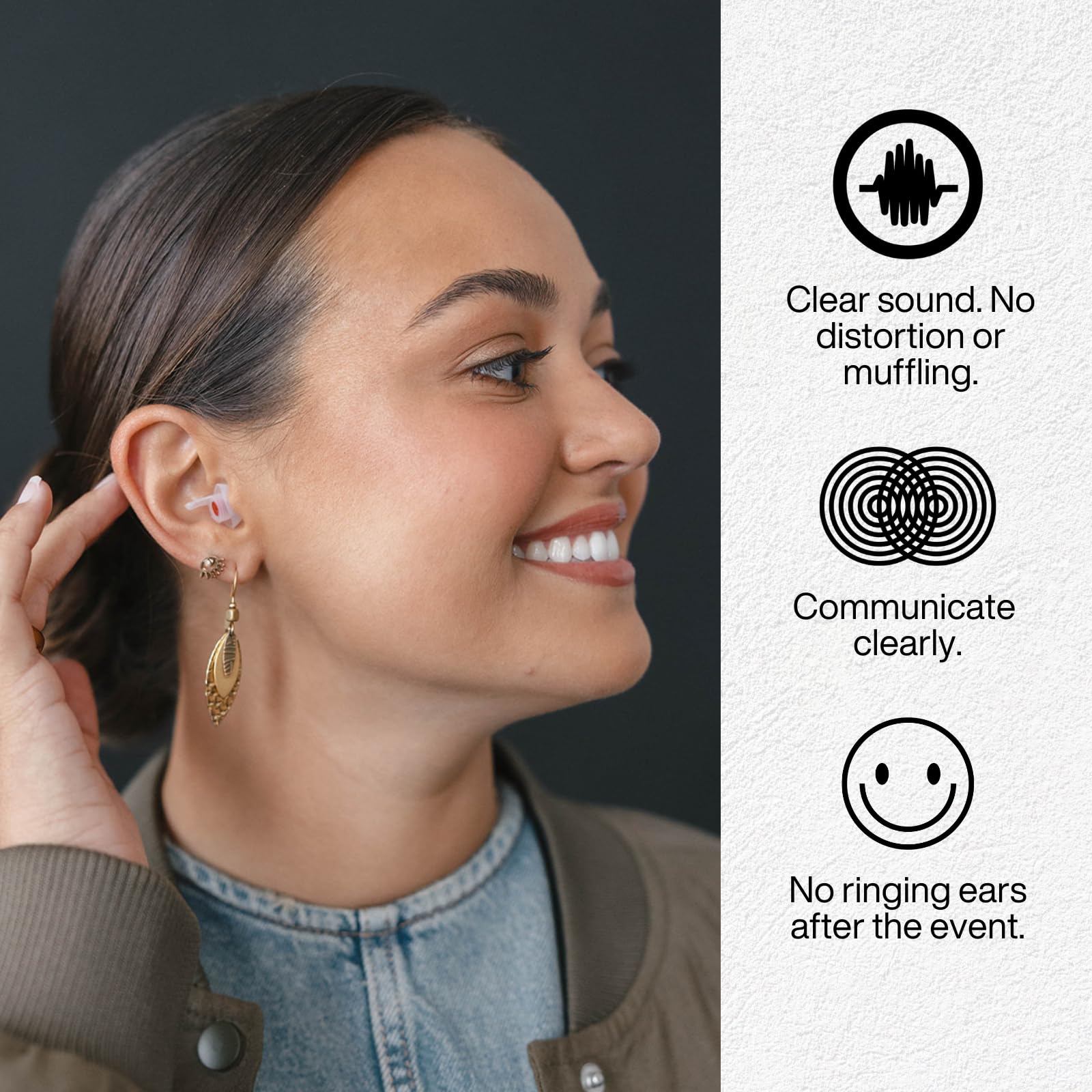 EarPeace silicona suave detalle para comodidad prolongada