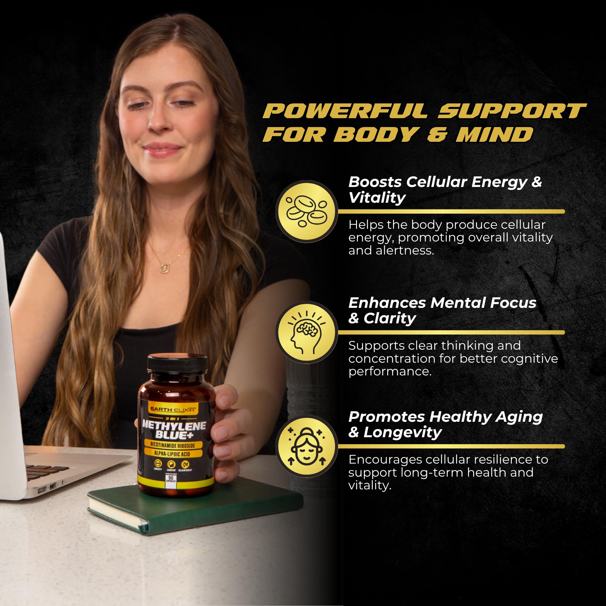 Earth Elixir etiqueta con información nutricional clara y verificable