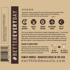 Earth Fed Muscle certificado de pruebas de terceros garantizando pureza