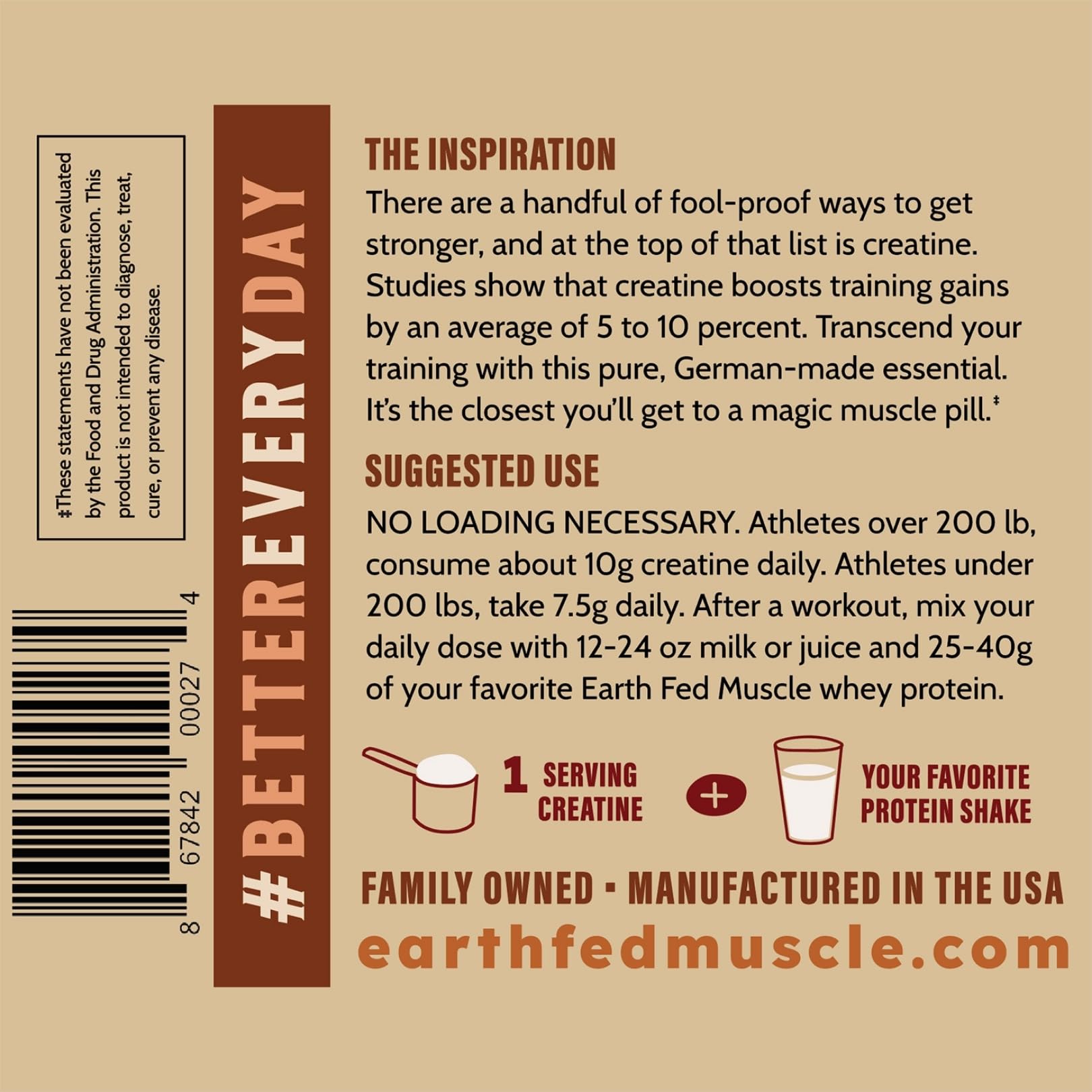 Earth Fed Muscle laboratorio representando pruebas de pureza independientes